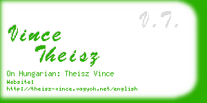 vince theisz business card